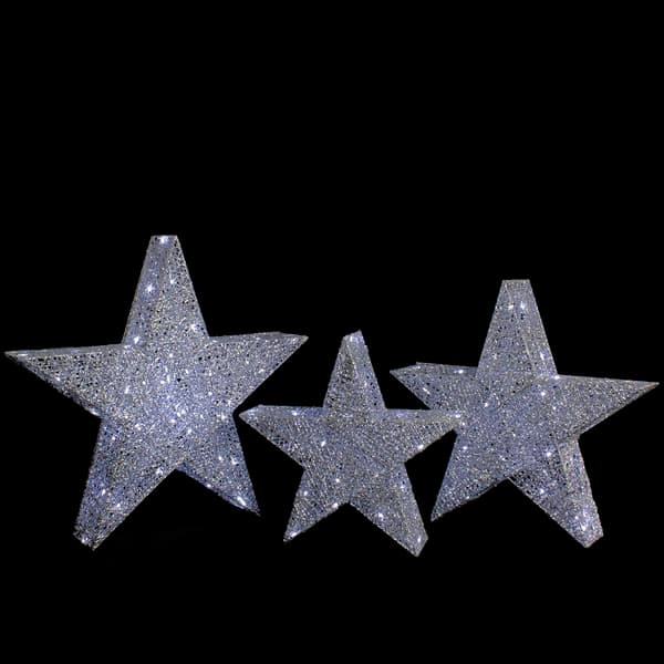 Northlight Seasonal LED Stars Outdoor Christmas D&#233;cor - Set of 3