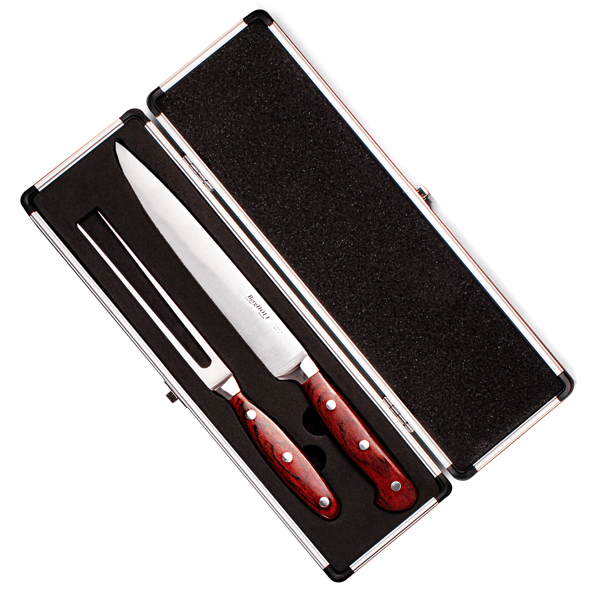 BergHOFF Pakka Wood 6pc. Carving Prep & Turkey Baster Set