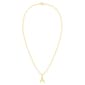 Nova Star® Gold Plated Lab Grown Diamond Initial A Pendant - image 3