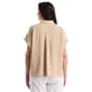 Plus Size Rafaella® Short Roll Sleeve Button Front Blouse - image 2