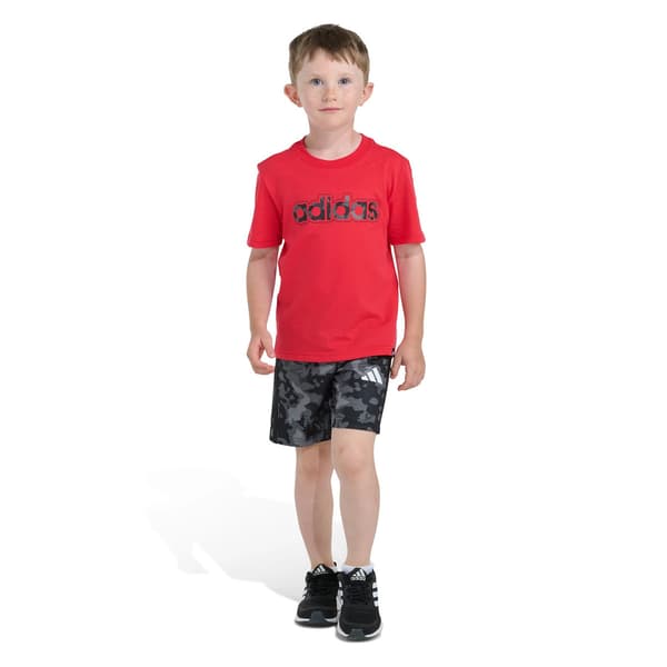 Boys (4-7) adidas(R) Camo Print Short Set - image 