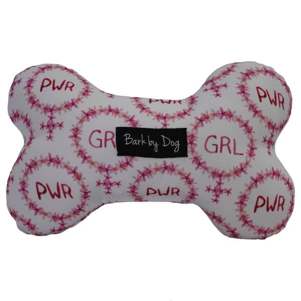 Bark by Dog Girl Power Dog Bone Toy - image 