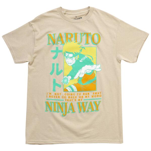 Young Mens Naruto Ninja Way Short Sleeve Graphic Tee - image 