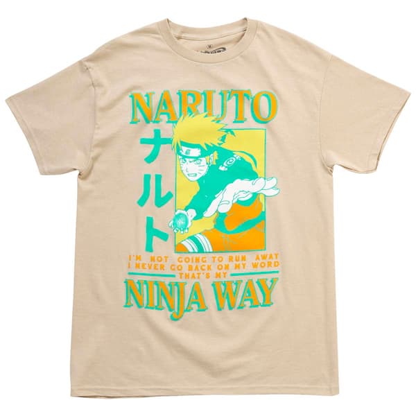 Young Mens Naruto Ninja Way Short Sleeve Graphic Tee - image 