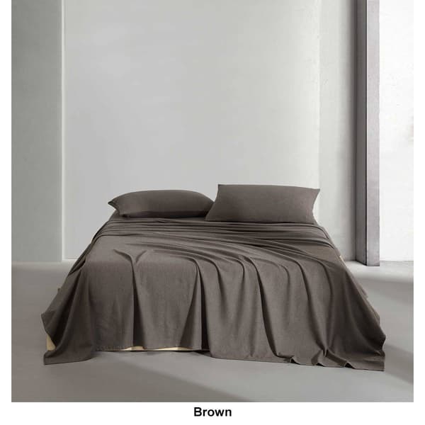 Calvin Klein Melange Flannel Sheet Set