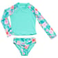 Girls (7-16) Breaking Waves 2pc. Rashguard Swim Set - image 2