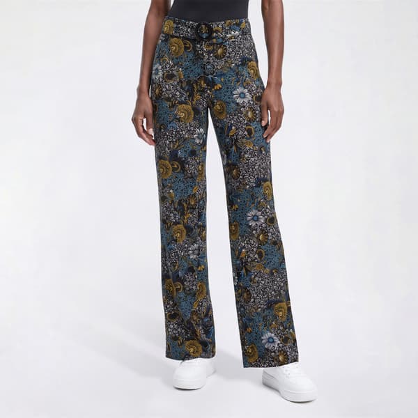 Womens Love Scarlet Floral Ditsy Wide Leg Pants - image 
