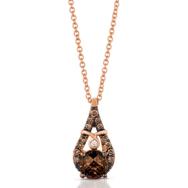Le Vian(R) Chocolate Quartz(R) Chocolate & Vanilla Diamond Pendant - image 