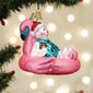 Old World Christmas Pool Float Snowman Glass Ornament - image 1