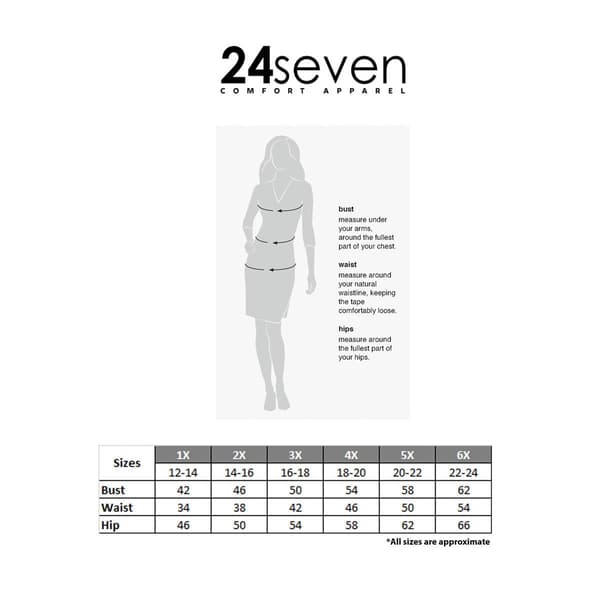 Plus Size 24/7 Comfort Apparel Black & White Mini Dress