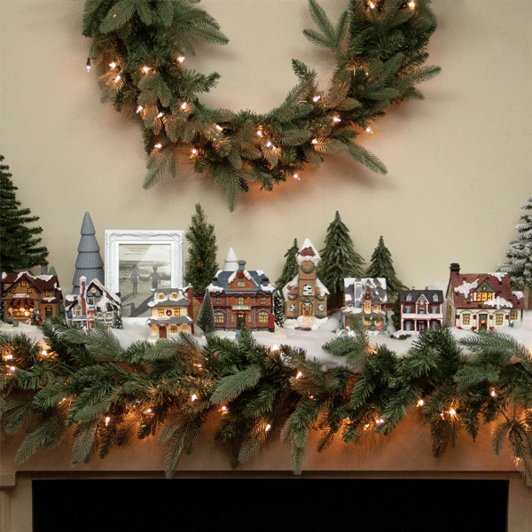 Northlight 7in. LED Post Office Christmas Village Decoration