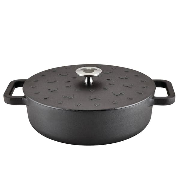 Farberware&#174; Disney Monochrome 3qt. Cast Iron Shallow Casserole