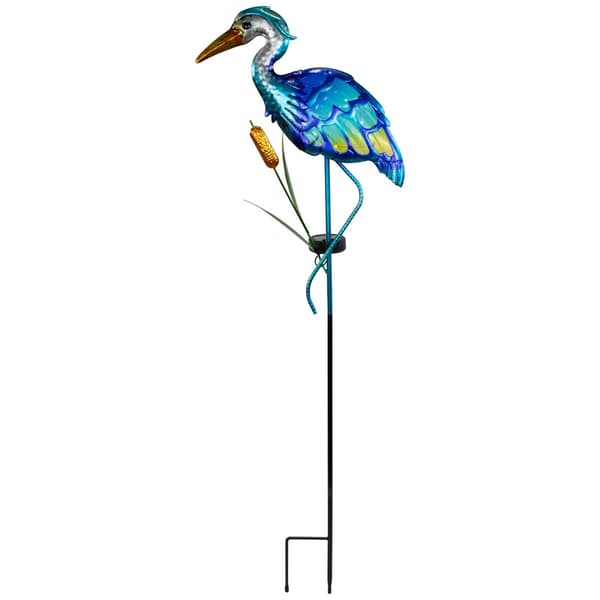 Northlight Seasonal Solar Lighted Blue Heron Garden Stake - image 