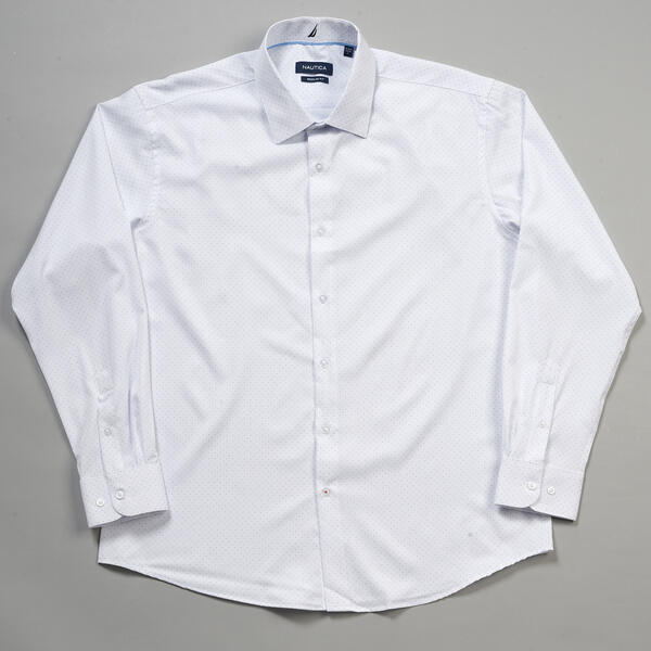 Mens Nautica Regular Fit Super Dots Dress Shirt - image 
