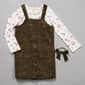 Girls &#40;4-6x&#41; BTween&#40;R&#41; 2pc. Floral Top & Button Front Jumper Set - image 1