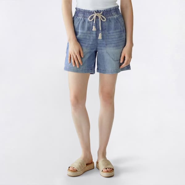 Juniors Wallflower Tomboy Utility Midi Shorts - image 