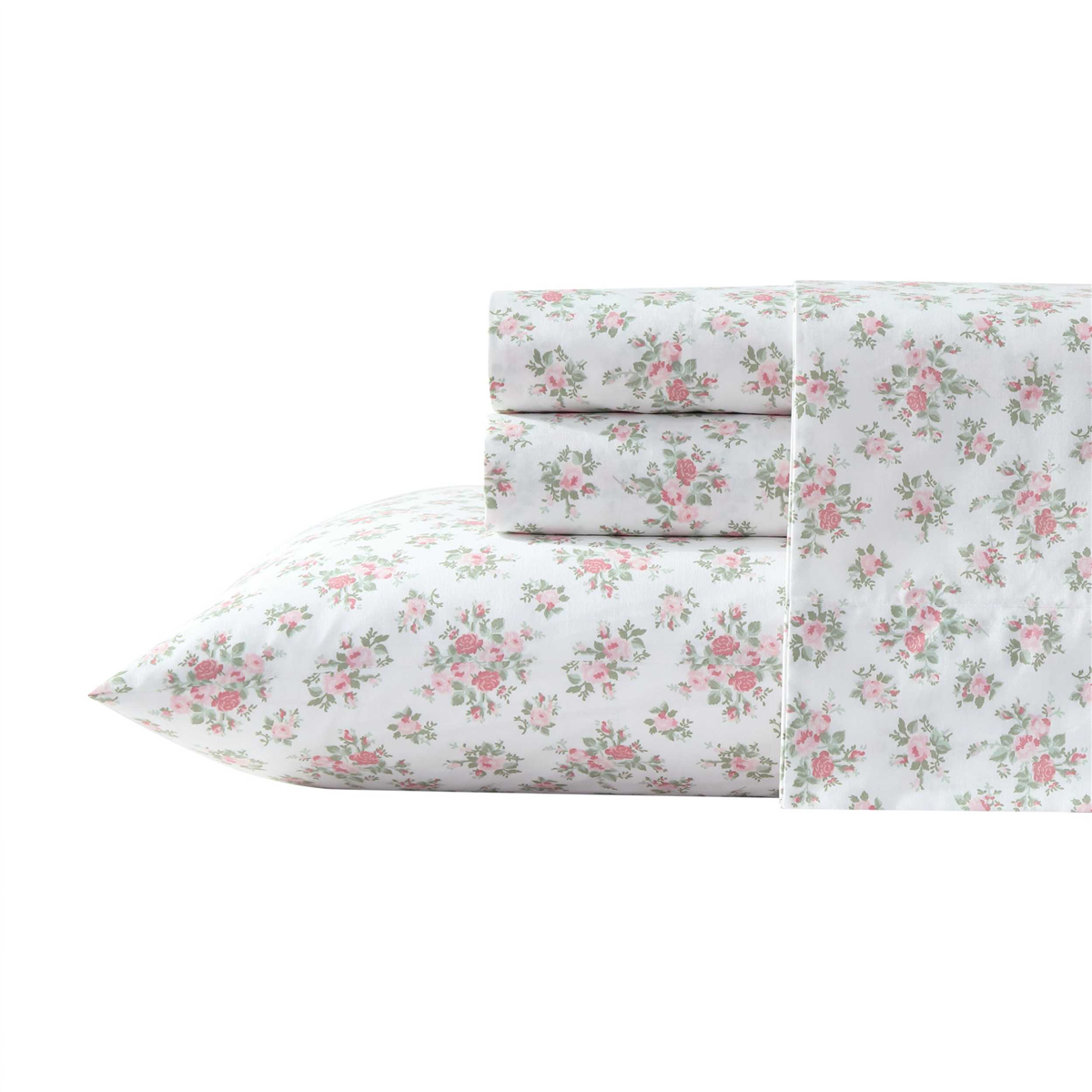 Laura Ashley(R) Leanna Rose Percale Sheet Set