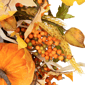 Northlight 24in. Velvet Pumpkins &amp; Wheat Fall Harvest Wreath - image 4
