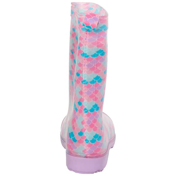Big Girls Capelli® New York Mermaid Scale Jelly Rain Boots