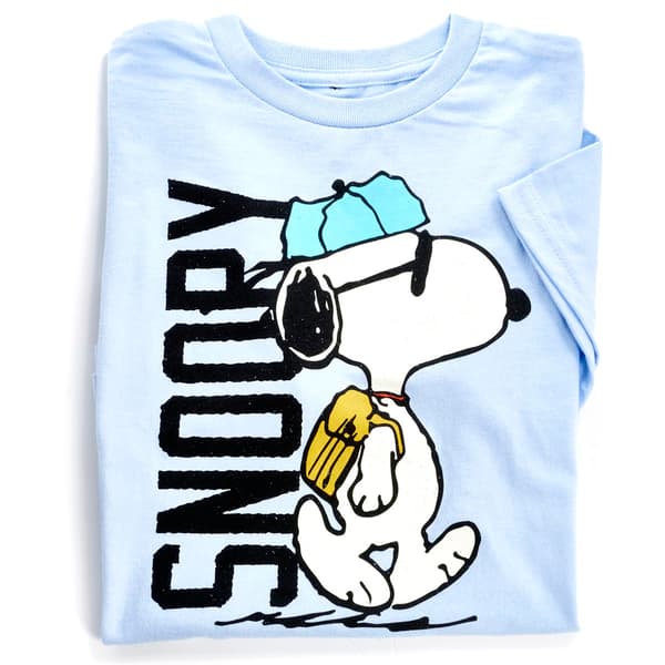 Boys &#40;8-20&#41; Peanuts&#174; Snoopy Walk Short Sleeve Tee - Light Blue