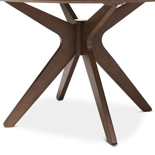 Baxton Studio Monte Mid-Century 47in. Round Dining Table