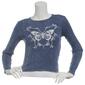 Juniors No Comment Metamorphosis Mineral Washed Long Sleeve Tee - image 2