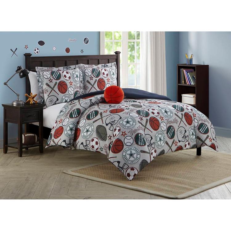 Alex &amp; Bella League Sports Microfiber Comforter Bedding Set