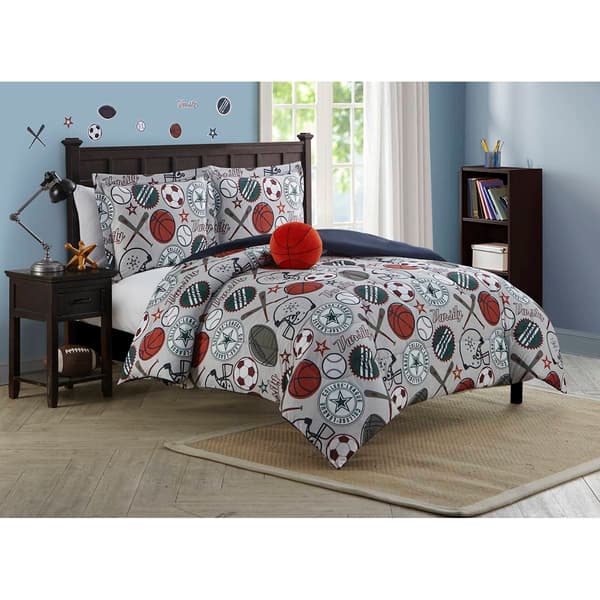 Alex &amp; Bella League Sports Microfiber Comforter Bedding Set