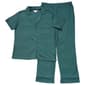 Womens Nicole Miller Short Sleeve Rib Notch Collar Pajama Set - image 1