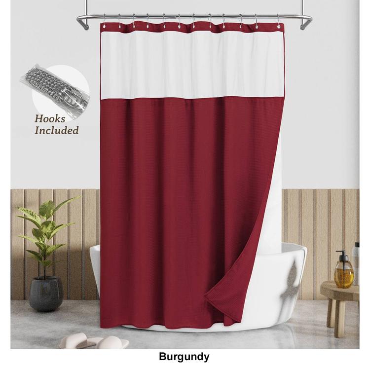 Awesome Home Waterproof Polyester Honeycomb Dobby Shower Curtain