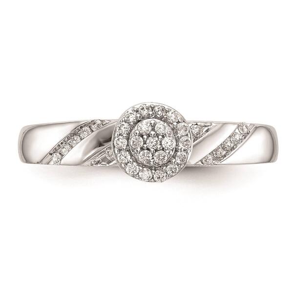 Pure Fire 14kt. White Gold Lab Grown Diamond Engagement Ring - image 