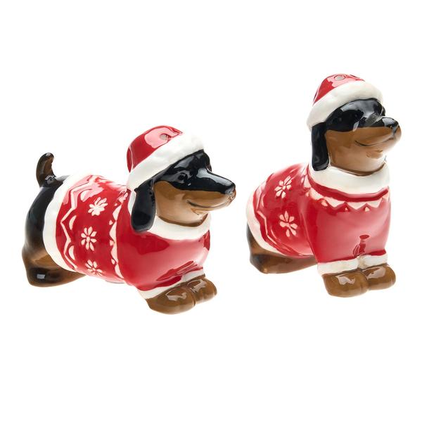 Godinger Lil Shakies Daschund Salt & Pepper Set - image 
