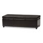 Baxton Studio Full Leather Storage Bench Ottoman - image 4