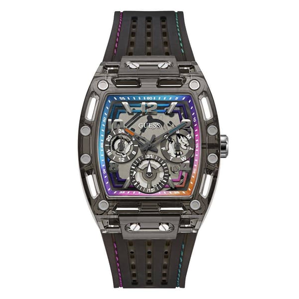 Mens Guess Multi Function Silicone Watch - GW0499G14 - image 