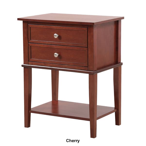 Passion Furniture Newton 2-Drawer Nightstand