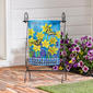 Evergreen Welcome Swallowtail & Daffodil Suede Garden Flag - image 3