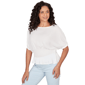 Womens Emaline Limoncello Sunrise Elbow Sleeve Pintuck Blouse - image 2