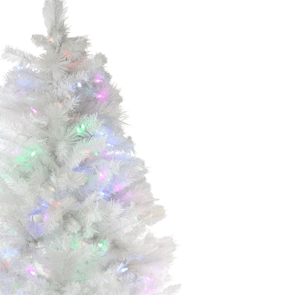 Northlight 6.5ft. Pre-Lit Iridescent Pine Christmas Tree
