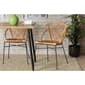 Baxton Studio Pro Bohemian Natural Rattan 2pc. Dining Chair Set - image 6