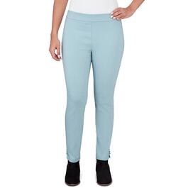 Womens Emaline St. Kitts Pull On Solid Ankle Pants w/Grommets