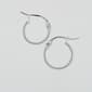 Sterling Silver Small Click Top Hoop Earrings - image 1