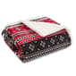 Eddie Bauer Classic Fair Isle Sherpa Throw Blanket - 50x60 - image 1
