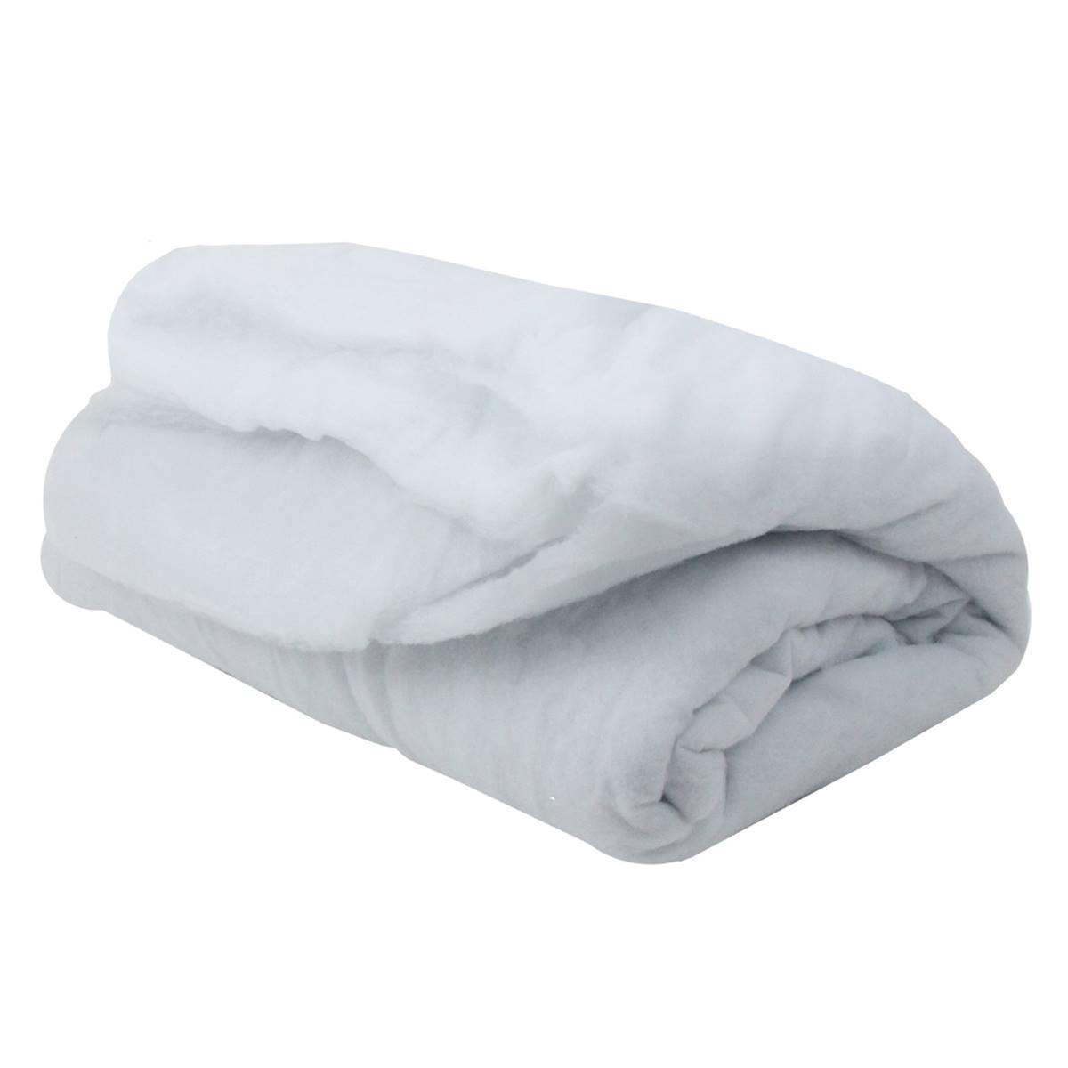 Northlight Soft Snow Christmas Craft Blanket - 8.25ft. x...