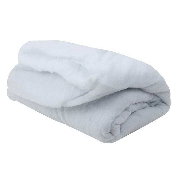 Northlight Soft Snow Christmas Craft Blanket - 8.25ft. x 45in - image 