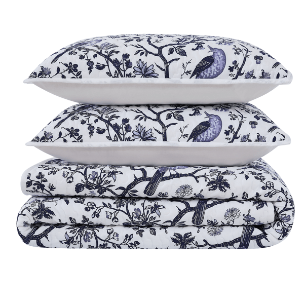 Brooklyn Loom Ava Floral 3pc. Quilt Set