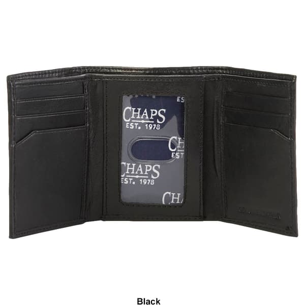 Mens Chaps Sheepskin Trifold Wallet