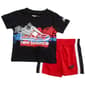 Baby Boy (12-24M) New Balance Sneaker Tee & Mesh Shorts Set - image 1