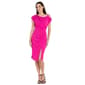 Womens R&M Richards Cold Shoulder Rhinestone Trim Scuba Dress - image 1