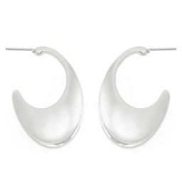 Steve Madden Oval Flat Huggie Earrings