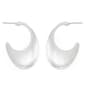 Steve Madden Oval Flat Huggie Earrings - image 2